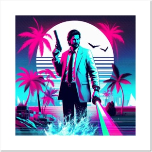 Alan Wake Vaporwave Posters and Art